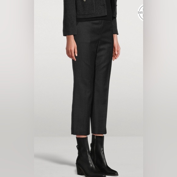 THEORY Treeca Sleek Flannel Trousers , sz : 10 - Picture 2 of 11